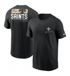 Men New Orleans Saints Black Team Incline T Shirt