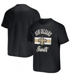 Men New Orleans Saints Black X Darius Rucker Collection Stripe T Shirt