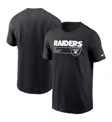 Men Las Vegas Raiders Black Division Essential T Shirt