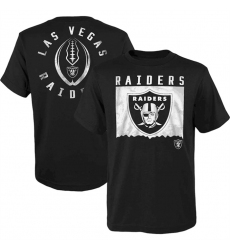 Men Las Vegas Raiders Black Preschool Liquid Camo Logo T Shirt