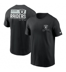 Men Las Vegas Raiders Black Team Incline T Shirt