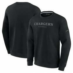 Men Fanatics Black Los Angeles Chargers Elements Unlimited Fleece Pullover Sweatshirt