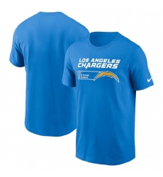 Men Los Angeles Chargers Blue Division Essential T Shirt