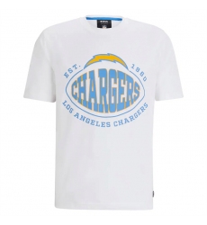 Men Los Angeles Chargers White BOSS X Trap T Shirt