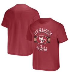 Men San Francisco 49ers Scarlet X Darius Rucker Collection Stripe T Shirt