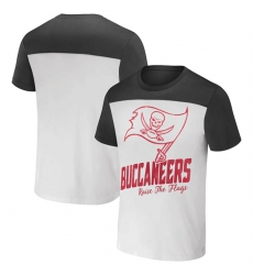 Men Tampa Bay Buccaneers Cream Pewter X Darius Rucker Collection Colorblocked T Shirt