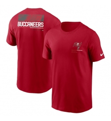 Men Tampa Bay Buccaneers Red Team Incline T Shirt