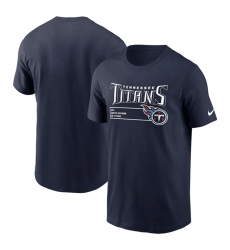 Men Tennessee Titans Navy Division Essential T Shirt