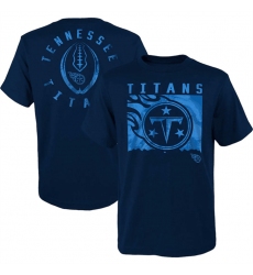 Men Tennessee Titans Navy Preschool Liquid Camo Logo T Shirt