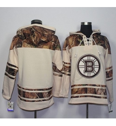 Bruins Blank Cream Camo Stitched NHL Hoody