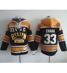 Men Boston Bruins 33 Zdeno Chara Black 2016 Winter Classic Hoodie Stitched NHL Jersey