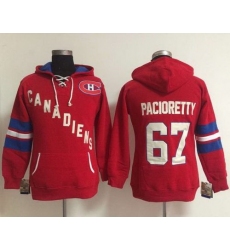 Montreal Canadiens 67 Max Pacioretty Red Women Old Time Heidi NHL Hoodie