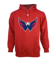 Men Washington Capitals Old Time Hockey Big Logo with Crest Pullover