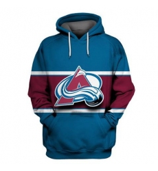 Men Colorado Avalanche Blue All Stitched Hooded Sweatshirt