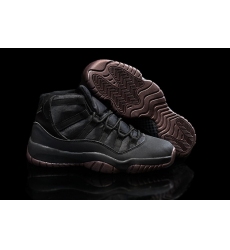 Air Jordan 11 Retro Men Shoes Black Black Brown bottom