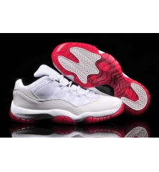 Air Jordan 11 Shoes 2013 Mens Low Grade AAA White Red