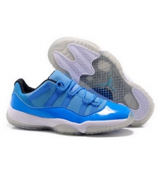 Air Jordan 11 Shoes 2014 Mens Low Blue White