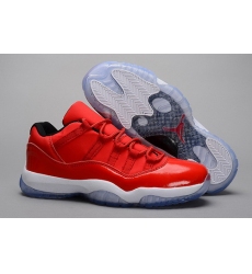 Air Jordan 11 Shoes 2014 Mens Low Grade AAA Red White