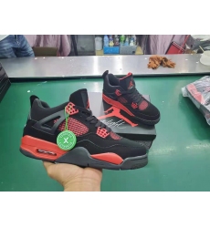 Men Jordan 4 MO 2021 Black Red Shoes