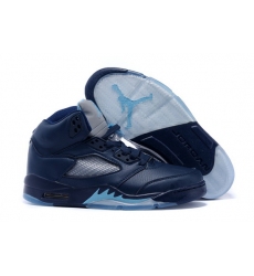 Air Jordan 5 Men Shoes Navy