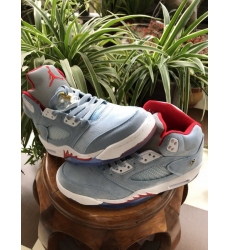 Air Jordan 5 Retro 2019 New Blue Men Basketball Shoes