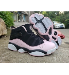 Air Jordan 6 Retro 6 Rings Women Shoes Black Pink