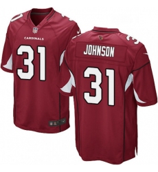 Men Nike Arizona Cardinals 31 David Johnson Game Red Team Color NFL Jersey