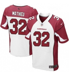 Men Nike Arizona Cardinals 32 Tyrann Mathieu Elite White NFL Jersey