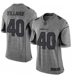 Men Nike Arizona Cardinals 40 Pat Tillman Limited Gray Gridiron NFL Jersey
