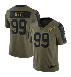 Men's Arizona Cardinals J.J.  Watt Nike Olive 2021 Salute To Service Limited Player Jersey