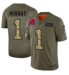 Nike Cardinals 1 Kyler Murray Olive Camo Men Stitched Football Limited 2019 Salute To Service Jersey