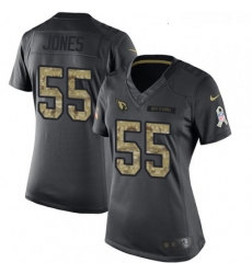 Womens Nike Arizona Cardinals 55 Chandler Jones Limited Black 2016 Salute to Service NFL Jersey