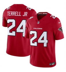 Men Atlanta Falcons  24 A J  Terrell Red 2026 New F U S E  Vapor Untouchable Limited Stitched Football Jersey
