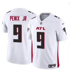 Men Atlanta Falcons 9 Michael Penix Jr White 2024 Draft F U S E Vapor Untouchable Limited Stitched Football Jersey