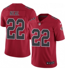 Men Nike Atlanta Falcons 22 Keanu Neal Limited Red Rush Vapor Untouchable NFL Jersey