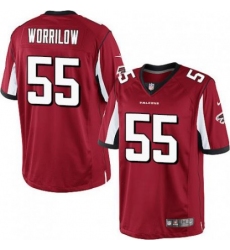Nike Atlanta Falcons #55 Paul Worrilow Red Team Color Men 27s Stitched NFL Elite Jersey