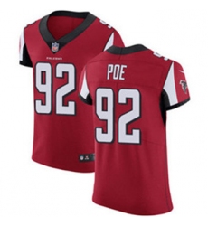 Nike Falcons #92 Dontari Poe Red Team Color Mens Stitched NFL Vapor Untouchable Elite Jersey