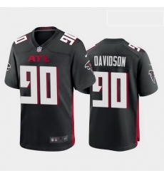 men marlon davidson atlanta falcons black game jersey 