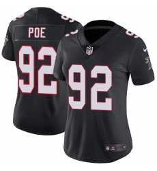 Nike Falcons #92 Dontari Poe Black Alternate Womens Stitched NFL Vapor Untouchable Limited Jersey