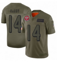 Womens Atlanta Falcons 14 Justin Hardy Limited Camo 2019 Salute to Service Football Jersey