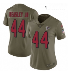 Womens Nike Atlanta Falcons 44 Vic Beasley Limited Olive 2017 Salute to Service NFL Jersey