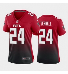 women a.j. terrell atlanta falcons red 2nd alternate game jersey 2020 