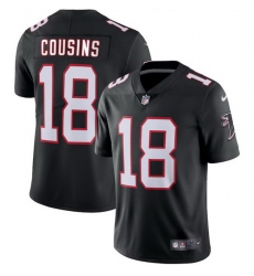 Youth Atlanta Falcons 18 Kirk Cousins Black Vapor Untouchable Limited Stitched Football Jersey