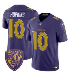 Men Baltimore Ravens 10 DeAndre Hopkins Purple 2026 F U S E Alternate Vapor Stitched Limited Football Jersey Men Baltimore Ravens 10 DeAndre Hopkins Purple 2026 F U S E Alternate Vapor Stitched Limited Football Jersey