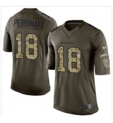 Nike Baltimore Ravens #18 Breshad Perriman Green Men 27s Stitched NFL Limited Salute to Service Jersey