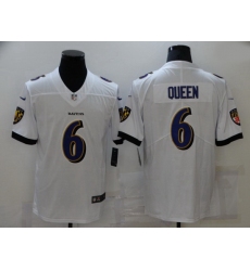 Nike Baltimore Ravens 6 Patrick Queen White Vapor Untouchable Limited Jersey