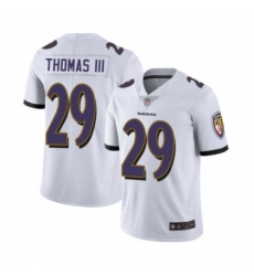 Youth Baltimore Ravens 29 Earl Thomas III White Vapor Untouchable Limited Player Football Jersey