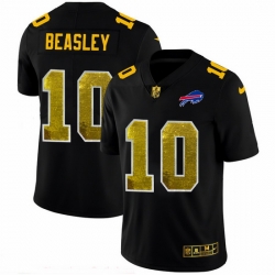 Buffalo Bills 10 Cole Beasley Men Black Nike Golden Sequin Vapor Limited NFL Jersey