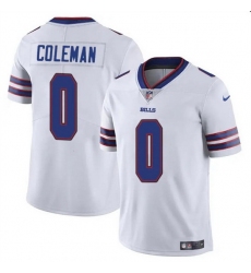 Men Buffalo Bills 0 Keon Coleman White 2024 Draft Vapor Untouchable Limited Stitched Football Jersey