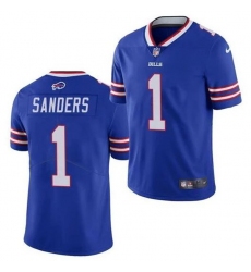 Men Buffalo Bills 1 Emmanuel Sanders Blue Vapor Untouchable Limited Stitched Jersey